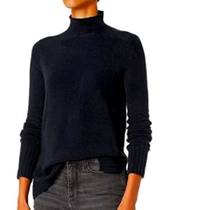 NWT Good Threads funnel neck women Pullover sweater super soft in Black